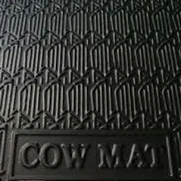 noroix Waterproof Black Cowmat With Raised Edges Long Lasting Cow, Dog, Guinea Pig, Hamster, Miniature Pig Pet Mat image 2