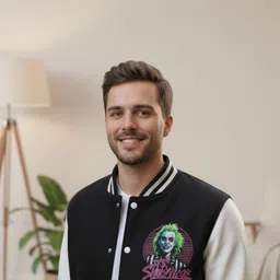 barmanic Men Graphic Print Fleece Jacket image 4