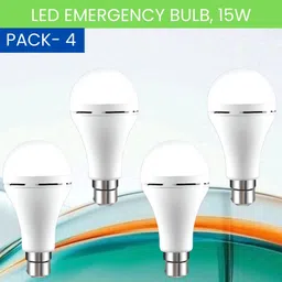 sacro 15W Rechargeable Inverter LED Bulb with Upto 4H.Power Cut Lighting Pack of_4S407 4 hrs Bulb Emergency Light-picture-19