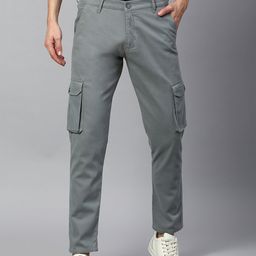 Dennis Lingo Men Tapered Fit Cotton Cargos Trousers-picture-43
