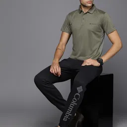 Columbia Brand Logo Printed Regular Fit Joggers-image-16