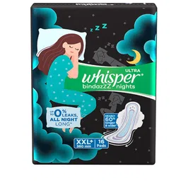 Whisper Bindazzs Nights XXL+ Sanitary Pads - 16 Pads-picture-20