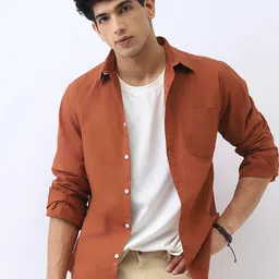 Urbano Fashion Men Cotton Full Sleeve Regular Fit Casual Solid Shirt-image-37