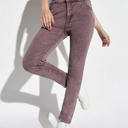SHOWOFF Women Comfort Slim Fit Light Fade Acid Wash Jeans-picture-21