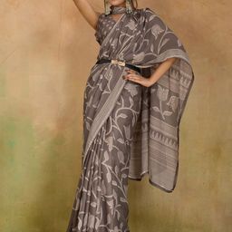 Saree mall Floral Printed Pure Georgette Maheshwari Saree-picture-2