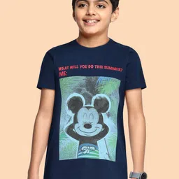 Allen Solly Junior Boys Blue Mickey Mouse Printed T-shirt-picture-25