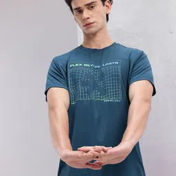 HRX by Hrithik Roshan Brand Logo Printed Training T-shirt-picture-27