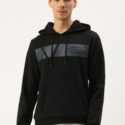 Flying Machine Men Black Printed Hooded Sweatshirt-picture-30