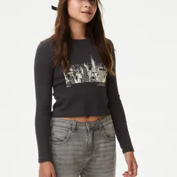 Marks & Spencer Girls V-Neck Pockets T-shirt-picture-26