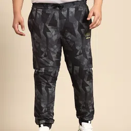 Being Human Plus Size Geometric Printed Joggers-image-73