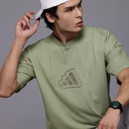 ADIDAS Brand Logo Embroidered All Season 3 Striped Pure Cotton T-shirt-picture-20