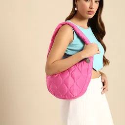 DressBerry Structured Quilted Shoulder Bag-image-78