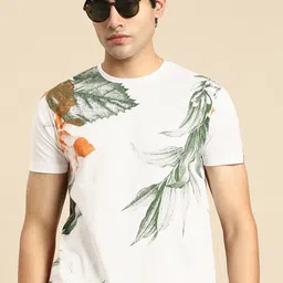 Being Human Graphic Printed Pure Cotton Slim Fit T-shirt-image-60