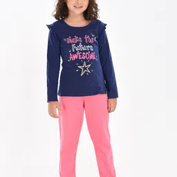 mackly Girls Blue & Pink Printed Night suit IPW-01-12-18 M-image-89