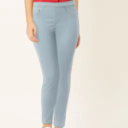 Flying Machine Women Blue Slim Fit Mid-Rise Clean Look Stretchable Jeans-image-62