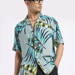 glitchez Tropical Twist Relaxed Bowling Shirt-picture-40