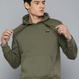 Wrangler Men Olive Green Hooded Sweatshirt-picture-46