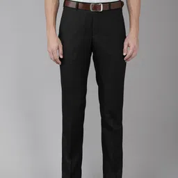 Park Avenue Men Solid Smart Fit Formal Trousers-image-90