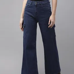 Roadster Women Blue Wide Leg Stretchable Jeans-picture-22