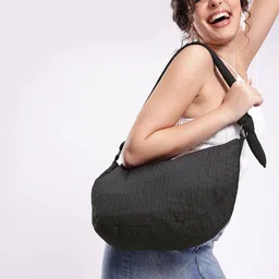Mast & Harbour Geometric Half Moon Shoulder Bag-picture-44