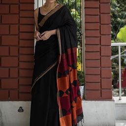 AMRUTKALA SAREES Solid Zari Woven Design Banarasi Saree-picture-26