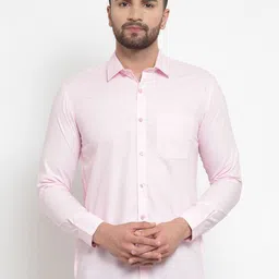 JAINISH Men Pink Classic Slim Fit Solid Casual Shirt-picture-14