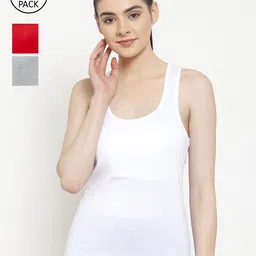 Friskers Women Pack Of 2 Solid Tank Tops-picture-37