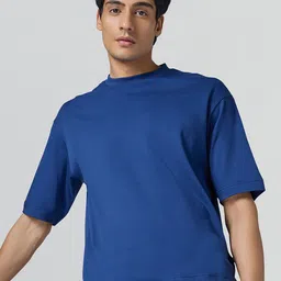 XYXX Men Solid Round Neck Cotton Oversized T-shirt-picture-11
