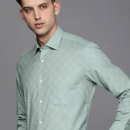 Luxure by Louis Philippe Men Opaque Printed Cotton Formal Shirt-picture-25