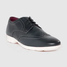 Lee Cooper Men Textured Leather Brogues-picture-49