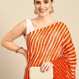 Rani Saahiba Leheriya Printed Saree-picture-25