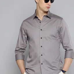 Flying Machine Slim Fit Opaque Pure Cotton Casual Shirt-image-77