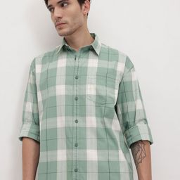 The Roadster Life Co. Checked Pure Cotton Relaxed Fit Shirt-picture-45