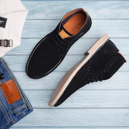 LOUIS STITCH Men Round Toe Suede Desert Boots-picture-27