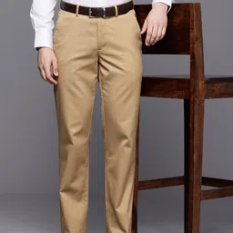 Louis Philippe Men Slim Fit Trousers-image-82