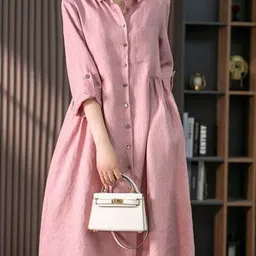 StyleCast Puff Sleeve Georgette A-Line Dress-picture-33