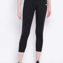Clovia Women Active Ankle Length Training or Gym Tights With Side Striped Detail-picture-34