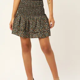 Slenor Floral Print Mini Skirt-picture-31
