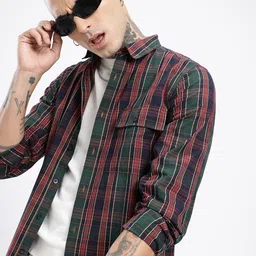 glitchez Classic Cool Checked Casual Shirt-picture-17