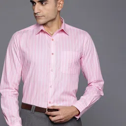 Raymond Pure Cotton Slim Fit Striped Formal Shirt-image-63