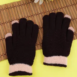 ELLIS Unisex Patterned Acrylic Touchscreen Gloves-image-37