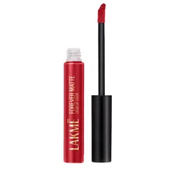 Lakme Forever Matte Liquid Lip, 16hr Lipstick, Lightweight - Red Velvet, 5.6ml-picture-40