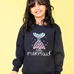 NUSYL Girls Typography Printed Oversized Sweatshirts-image-24