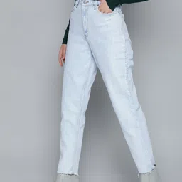 Levis Women Mid-Rise Heavy Fade Stretchable Mom Jeans-image-30