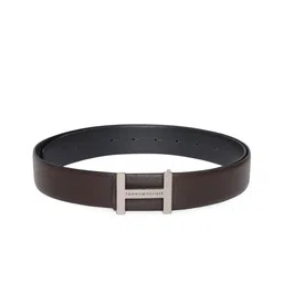 Tommy Hilfiger Men Brown Textured Leather Belt image 1