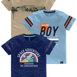 CODEZ Boys Multicoloured Printed Applique T-shirt-picture-20