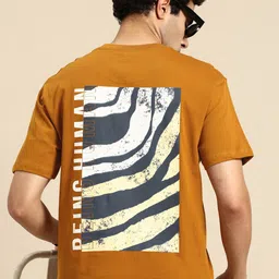 Being Human Graphic Printed Drop-Shoulder Sleeves Pure Cotton Easy Fit T-shirt-picture-15