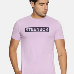 Steenbok Men Lavender Printed Round Neck T-shirt-picture-15