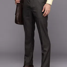 Louis Philippe Men Slim Fit Formal Trousers-picture-36