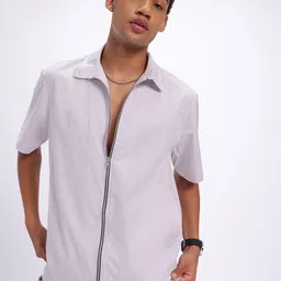 glitchez Urban Utility Zip Closure Relaxed Fit Shirt-picture-32